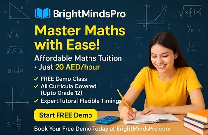 FREE Demo| 20 AED/Session |1-to-1 Online Maths Tuition Teacher Class(3-12)