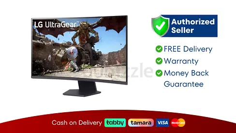 LG 32 inch Ultragear Curved Gaming Monitor QHD - 180Hz, 32GS60QC-B 
Brand New | 1 Year Warranty | Fr