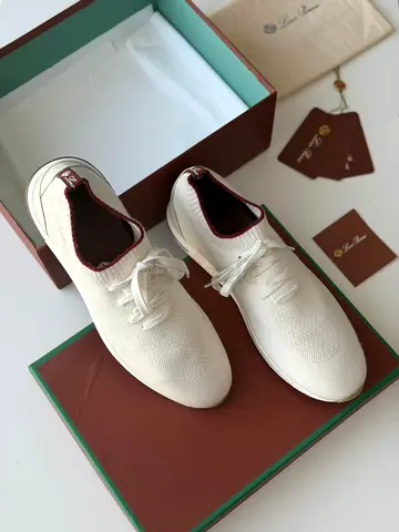 Loro Piana 360 LP Flexy Walk Sneakers - White Knit