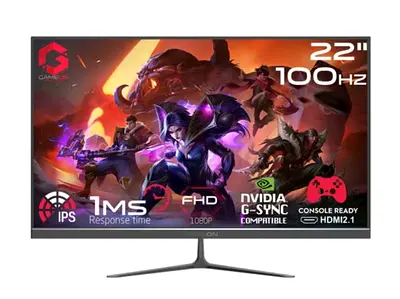 21.45 100Hz FHD IPS Gaming Monitor resolution 1920 1080  1ms, G-Sync Compatible support VGA / HDMI
