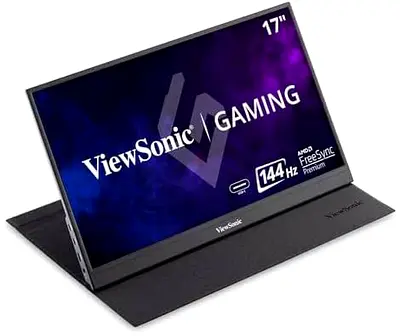 ViewSonic 17 Portable Gaming Monitor (external monitor) - 144Hz, USB-C (Like New)
