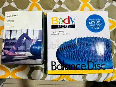 Balance Disc and Gym Ball (New in Boxes) - Stability  Core Training