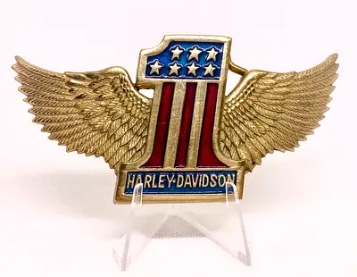 Vintage Harley Kingdom Metal Belt Buckle with Animal Motif