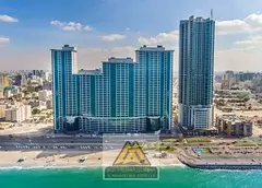 Luxury 3-Bedroom Apartment for Annual Rent – Full Sea View on Ajman Corniche | Master Bedroom + Ma