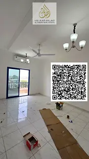 One-bedroom apartment for rent in Al Nuaimiya 1, Ajman, on Al Ittihad Street. Fully renovated, 2 bat