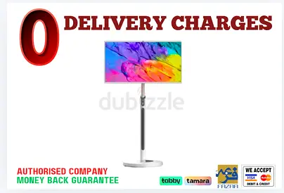 32 inch Portable Movable Mobile TV - 1 Year Warranty