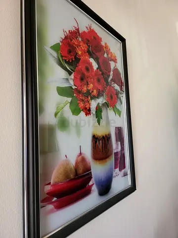 Decoration Frame Floral Wall Art - Red Roses Banquet