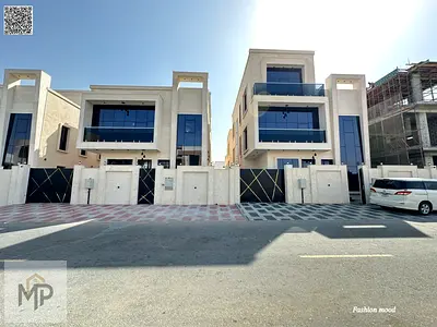 Villa with ( lift ) for sale|ajman|al zahia area|7 master rooms, majlis, hall, roof|freehold|price included Central A\C, water and electricity fees.