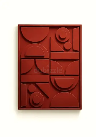 WEST ELM Pictography Wall Art decor painting terracotta 90x70 cm