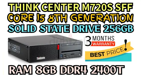 THINKCENTER M720S SFF 12 CORE INTEL CORE i5 8TH GENERATION RAM 8GB DDR4 SSD 256GB NVME M2