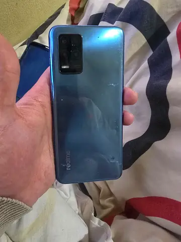 Realme smartphone (used) - blue, 4 cameras, used and working fine.