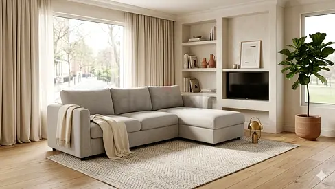 Ikea vimle L shape sofa bed with mattress