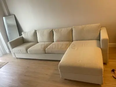 VIMLE Light beige 3-seat corner sofa with chaise - good condition