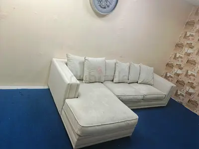 The One Brand light grey feather 🪶 filled lshape sofa