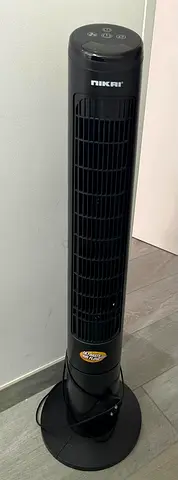 Nikai Tower Fan - Slim Oscillating Floor Fan, Good Condition. Comes with remote control.