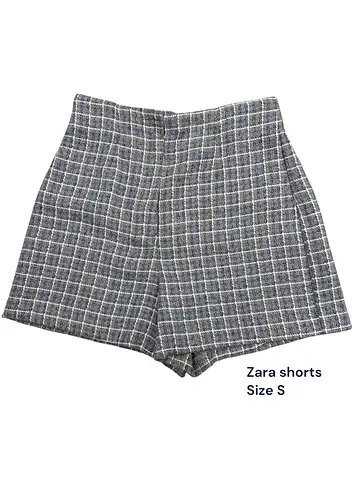 Zara light blue High-Waist Shorts - Size S