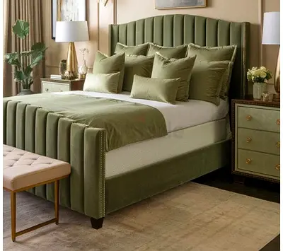 Beautiful Olive colour 180*200 king size Bed Available