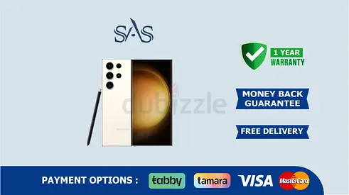 Samsung Galaxy S23 Ultra | 8/256GB | New - Free Delivery |  Warranty | White