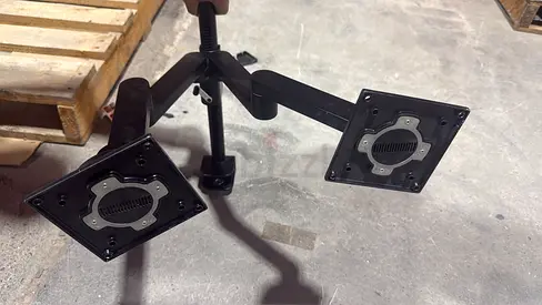 Dual Monitor Desk Mount Arm - Adjustable VESA Mount for Two Screens