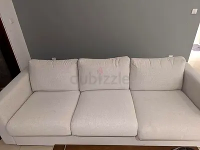 VIMLE Light grey 3-seater fabric sofa — good condition