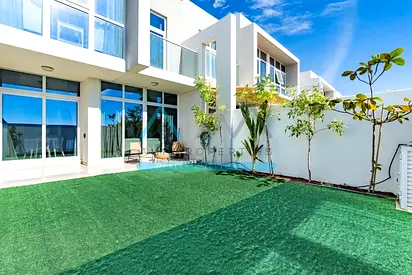 Furnished 3BR Villa | Private Garden | Basswood DAMAC Hills 2