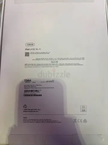 Apple iPad (128GB) - Wi‑Fi, boxed (white) - Good condition
