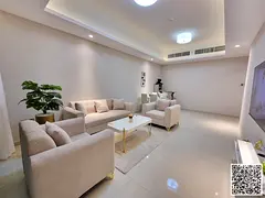 Two-bedroom apartment with a living room, newly furnished, for monthly rent in Ajman - Al Rashidiya