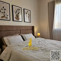Luxurious apartment (first tenant) one bedroom and a hall, newly furnished, for rent in Ajman - Al J