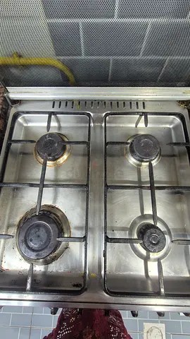 Stainless Steel 4-Burner Gas Cooktop — Used, Working