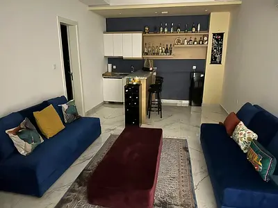 Beautiful and affordable fully furnished villa - 5 master bedrooms - prime location - swimming pool - terrace - two kitchens - living room and majlis