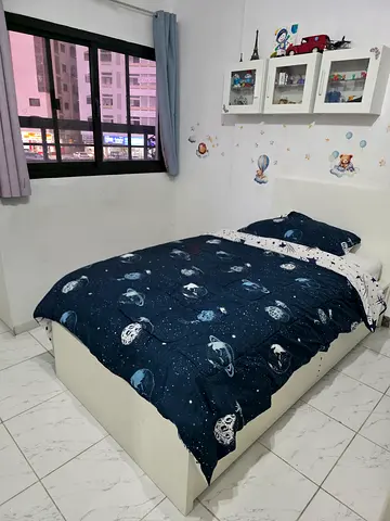 IKEA bed with storage