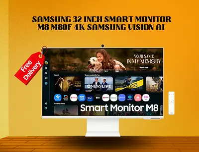 Samsung 32 Inch Smart Monitor M8 M80F 4K Samsung Vision AI | Free Delivery | Warranty