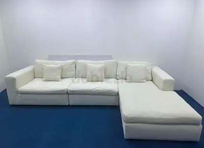 Selling Marina home white color lshape sofa