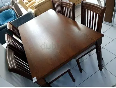 Brand New solid wood Dining Table 6 chairs available