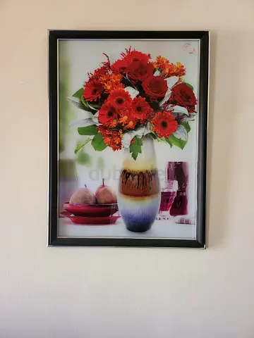 Decoration Frame Floral Wall Art - Red Roses Banquet