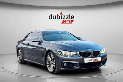 AED 1112/month | 2018 BMW 4-Series 420i Convertible | GCC Specs | Ref#450186