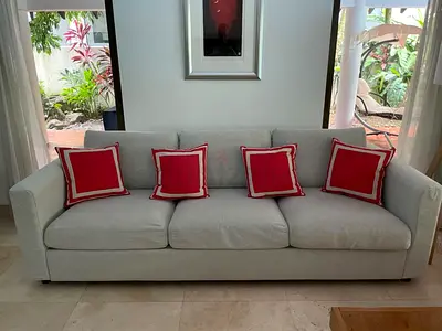 Light grey 4-seater sofa VIMLE - good condition