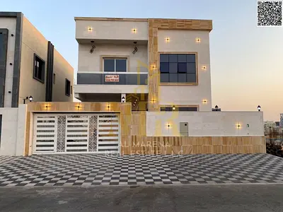 Luxury villa for sale in Al Helio 2. Elegant design featuring 5 spacious bedrooms and ultra-luxurious finishes in a strategic location in Ajman 🏡✨