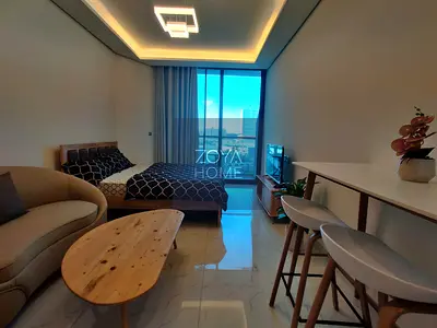 Fully Furnished Modern Studio | Pool & Amenities Views | 4 Cheques