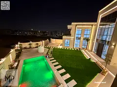 villa at al Yasmeen area | 6 master rooms, majlis, 2hall, pool, lift, jacuzzi, sauna, gym | freehold