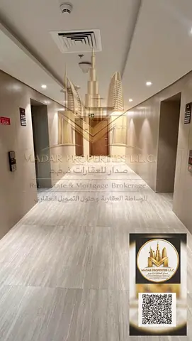 One bedroom and living room apartment for resale Ajman, Al Amrah Azha Garden Residence With parking, gym, swimming pool, and kids' area Area: 1095 sq