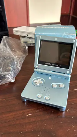 Game Boy Advance SP Teal AGS-001 with Original Box Tested Perfect