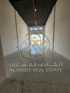 Available for rent 9 commercial shops in Al Saja, Sharjah, all brand new (first tenant), located in