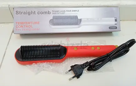 Hair Straightening Comb with Temperature Control