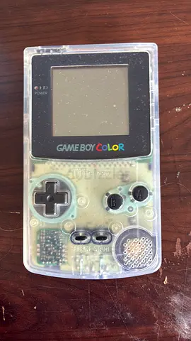 Game Boy Color Clear Transparent Shell Fully Working