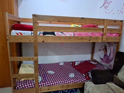 Solid Wood Bunk Bed for Kids