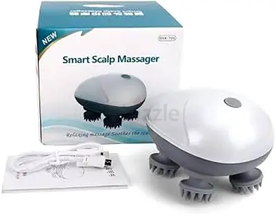 Handheld Rechargeable Scalp Massager - Wireless Head Scrubber (Brand New)