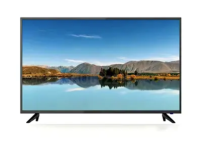 US4 43 High-Quality LED TV with Etisalat sign