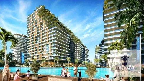 🔥 فرصة مميزة | شقة غرفة وصالة في Azizi Venice 8 بسعر OP – إطلالة مباشرة على الكريستال لاجون 🔥