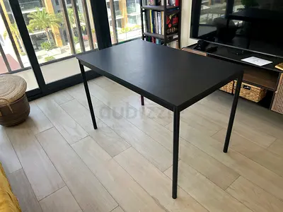 IKEA Black Rectangular Study/Dining Table - Good Condition